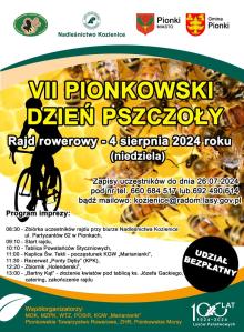 Zapraszamy do udziału w rajdzie rowerowym pn. „VII Pionkowski Dzień Pszczoły”